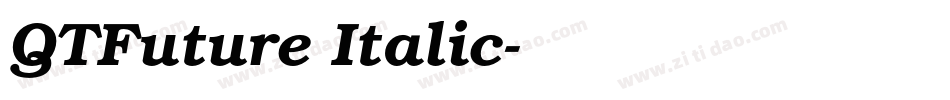 QTFuture Italic字体转换